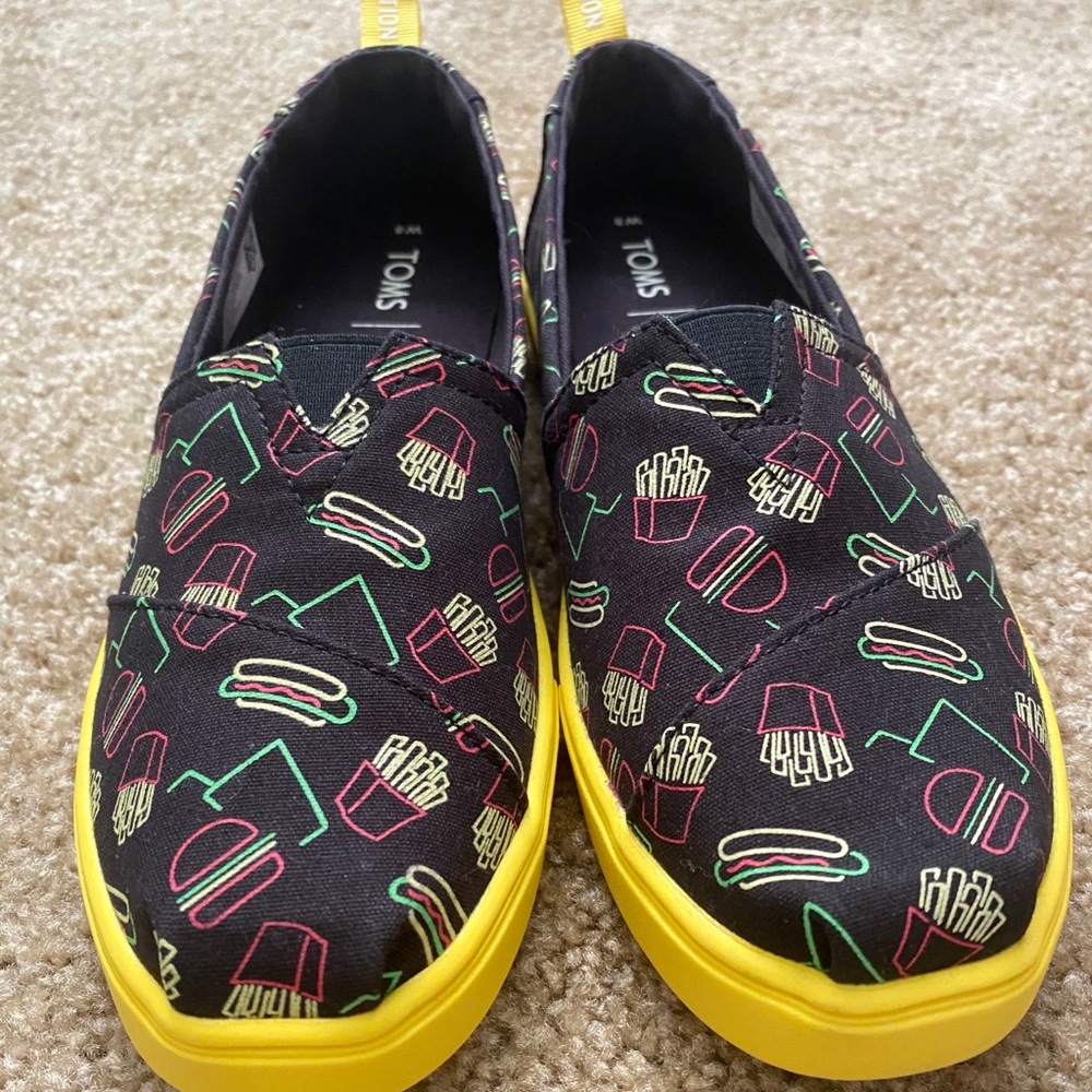 TOMS glow in the dark snack shoes